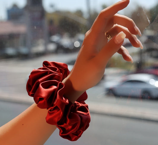 Cayenne silk xL scrunchie