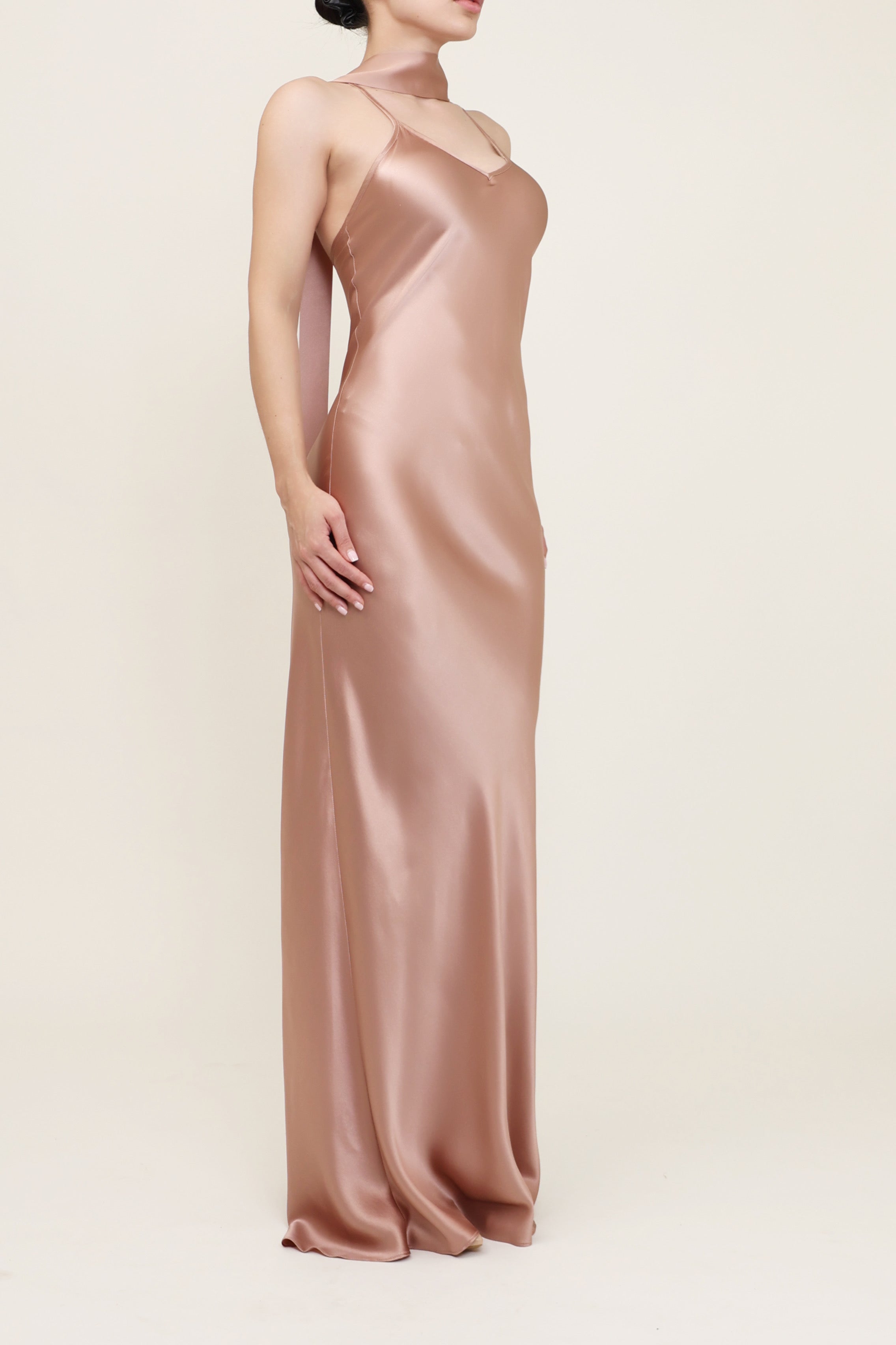 Slip Bias Gown - Blush