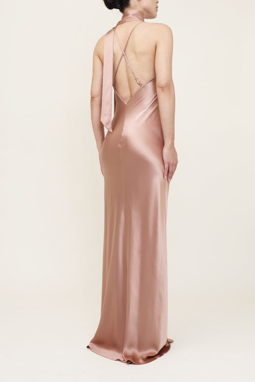 Slip Bias Gown - Blush