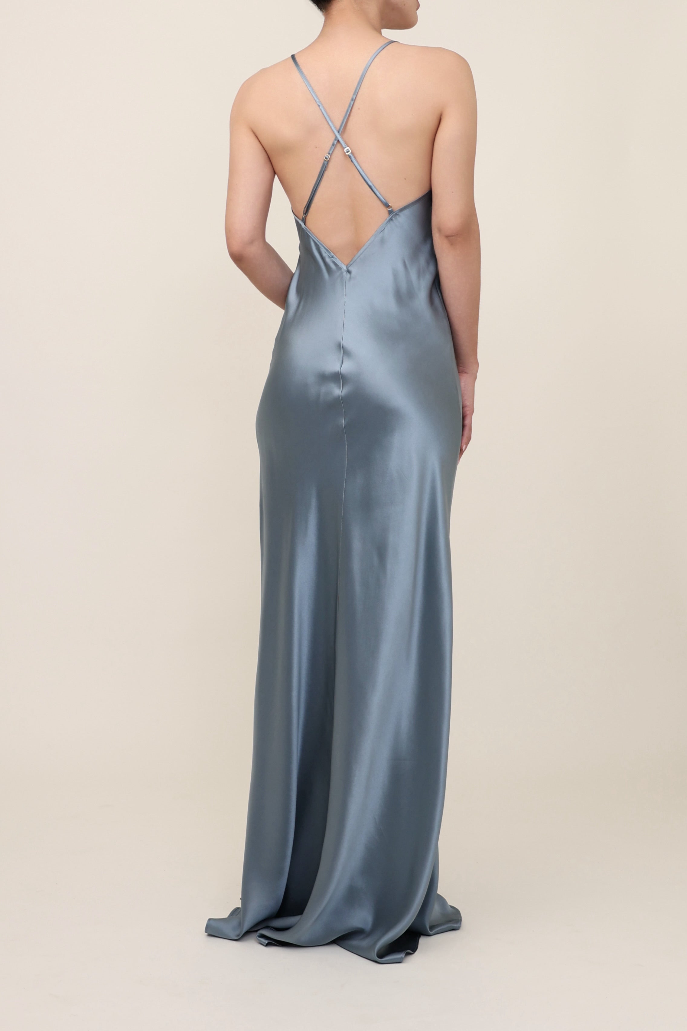 Slip Bias Gown - Light Celestine