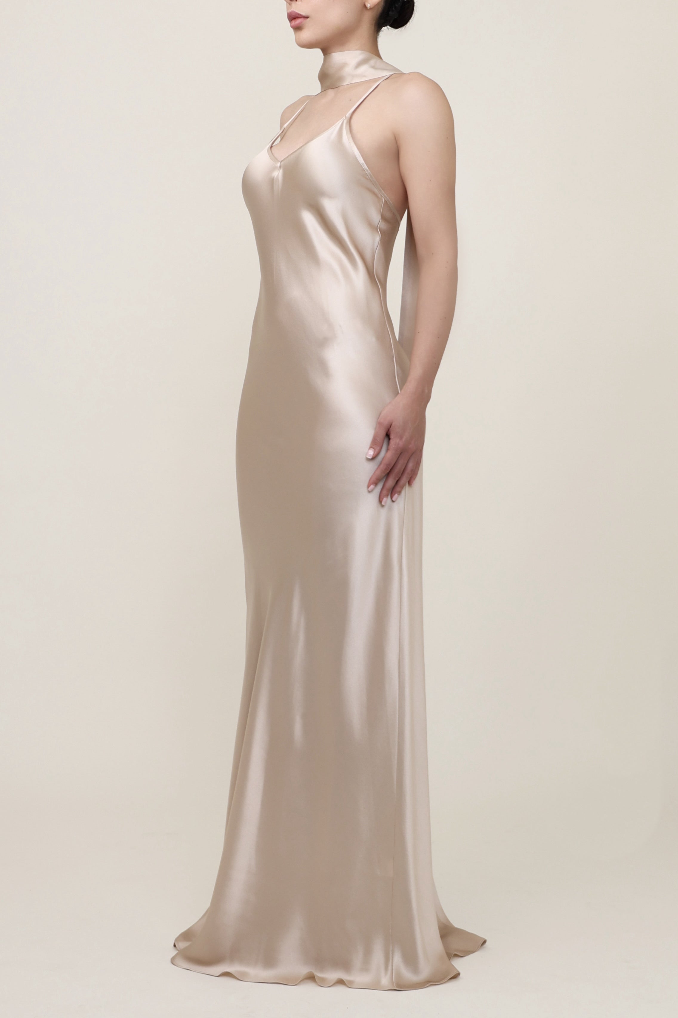 Slip Bias Gown -  Sand