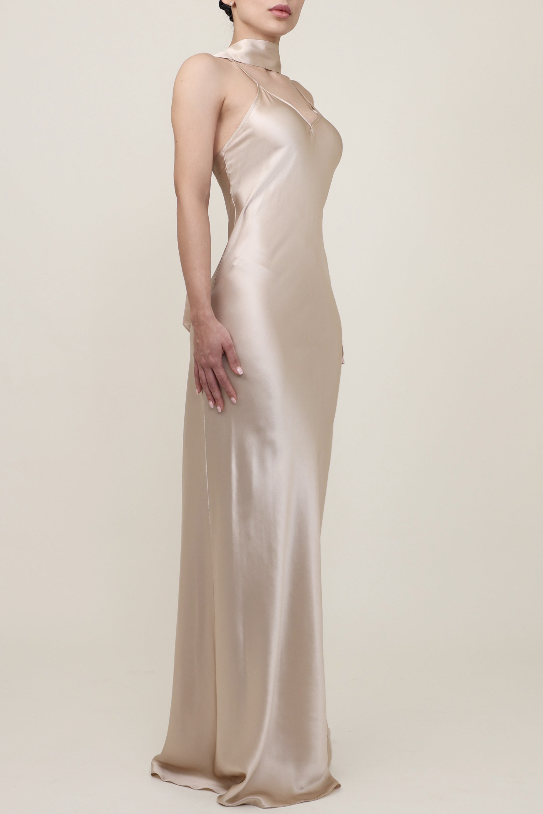 Slip Bias Gown -  Sand