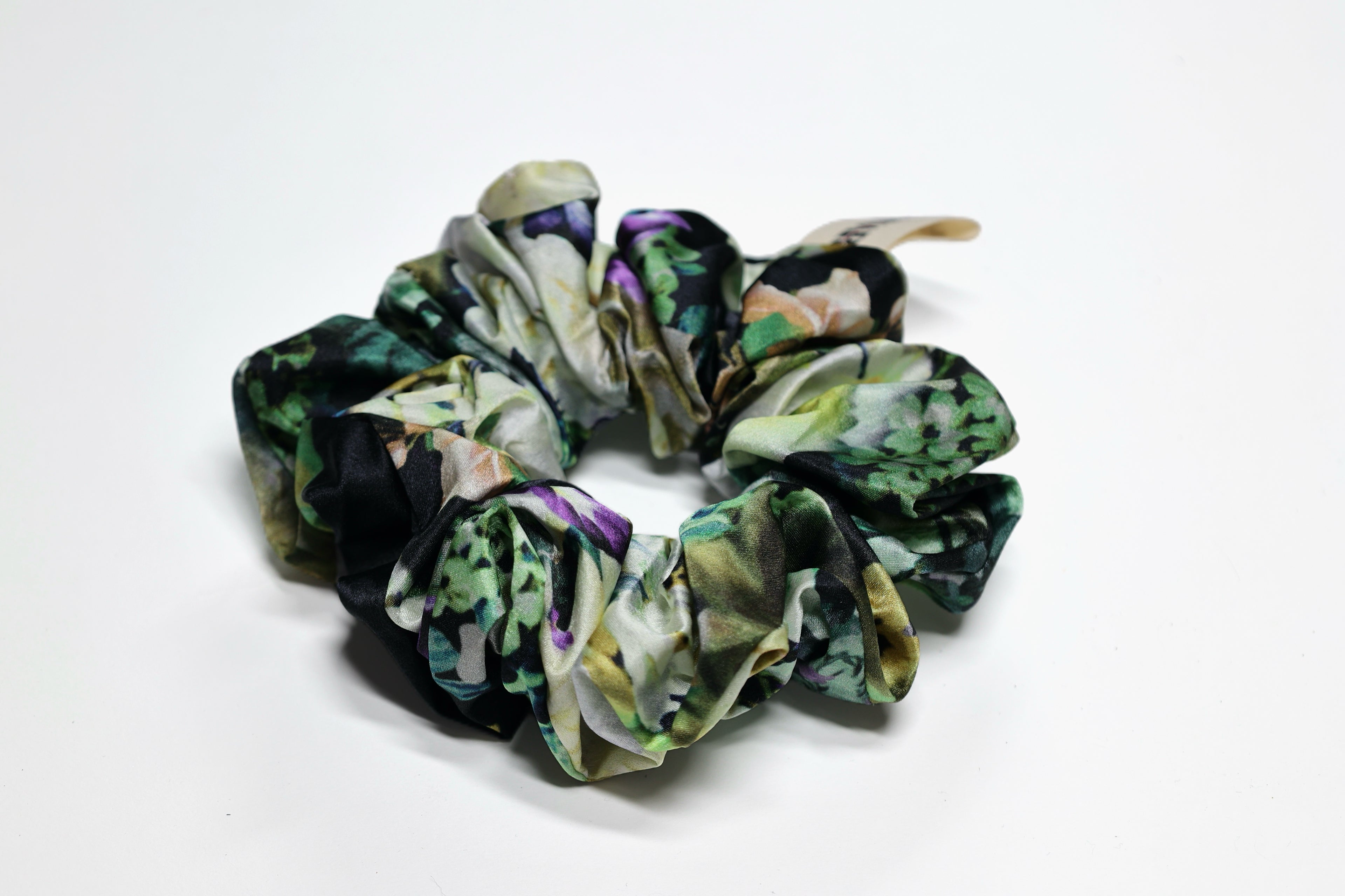 Green Floral Silk XL