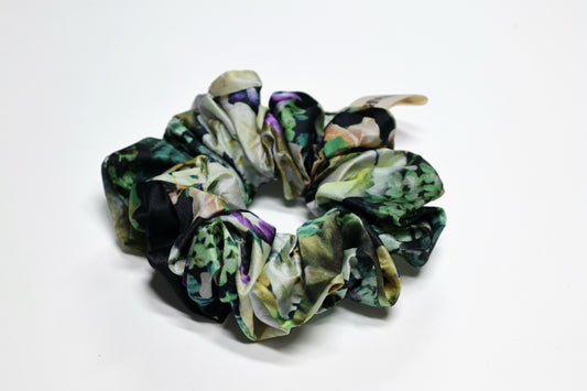 Green Floral Silk XL