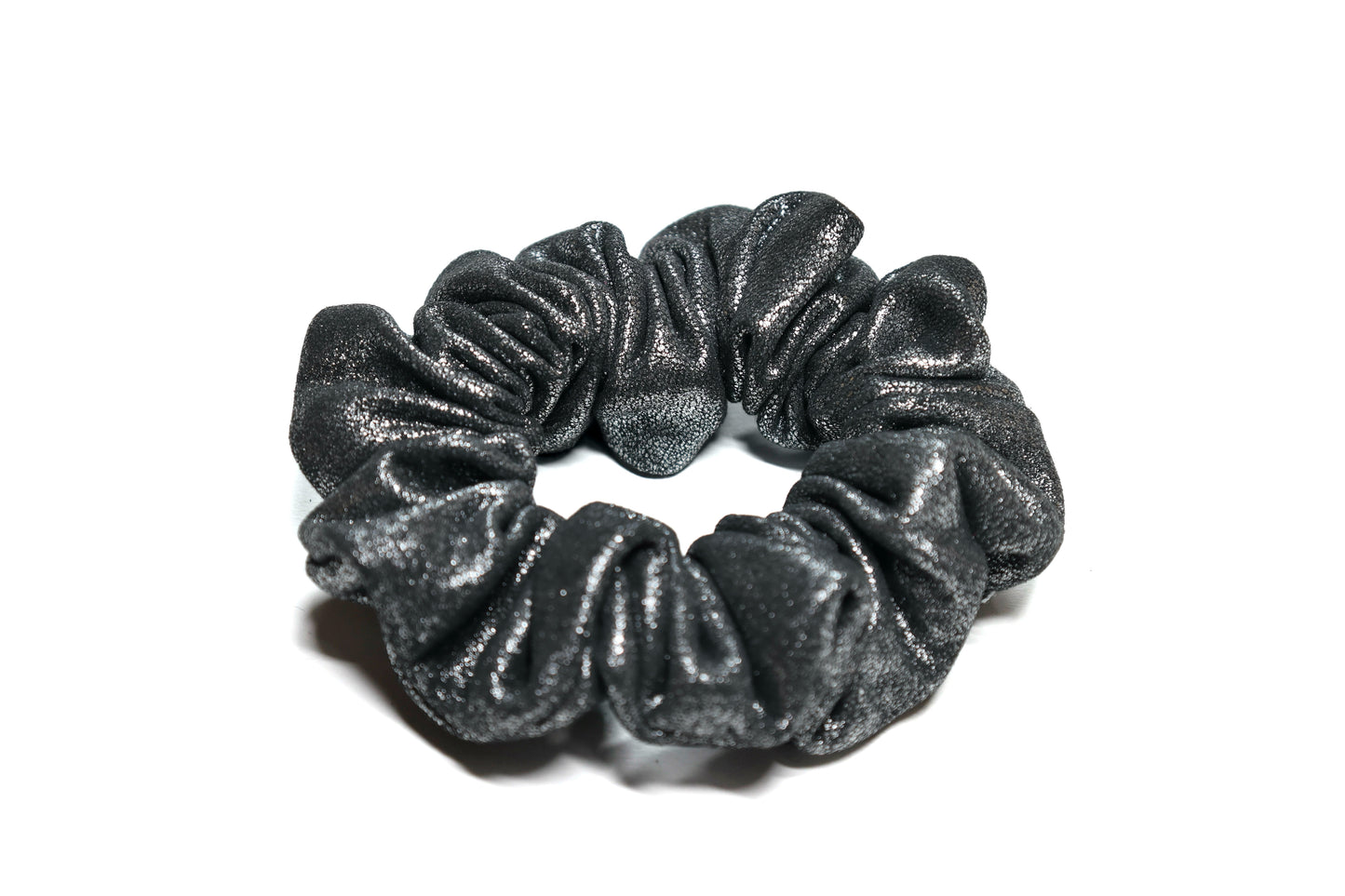 Metallic Silver Leather L