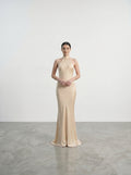 Silk Halter Neck Gown