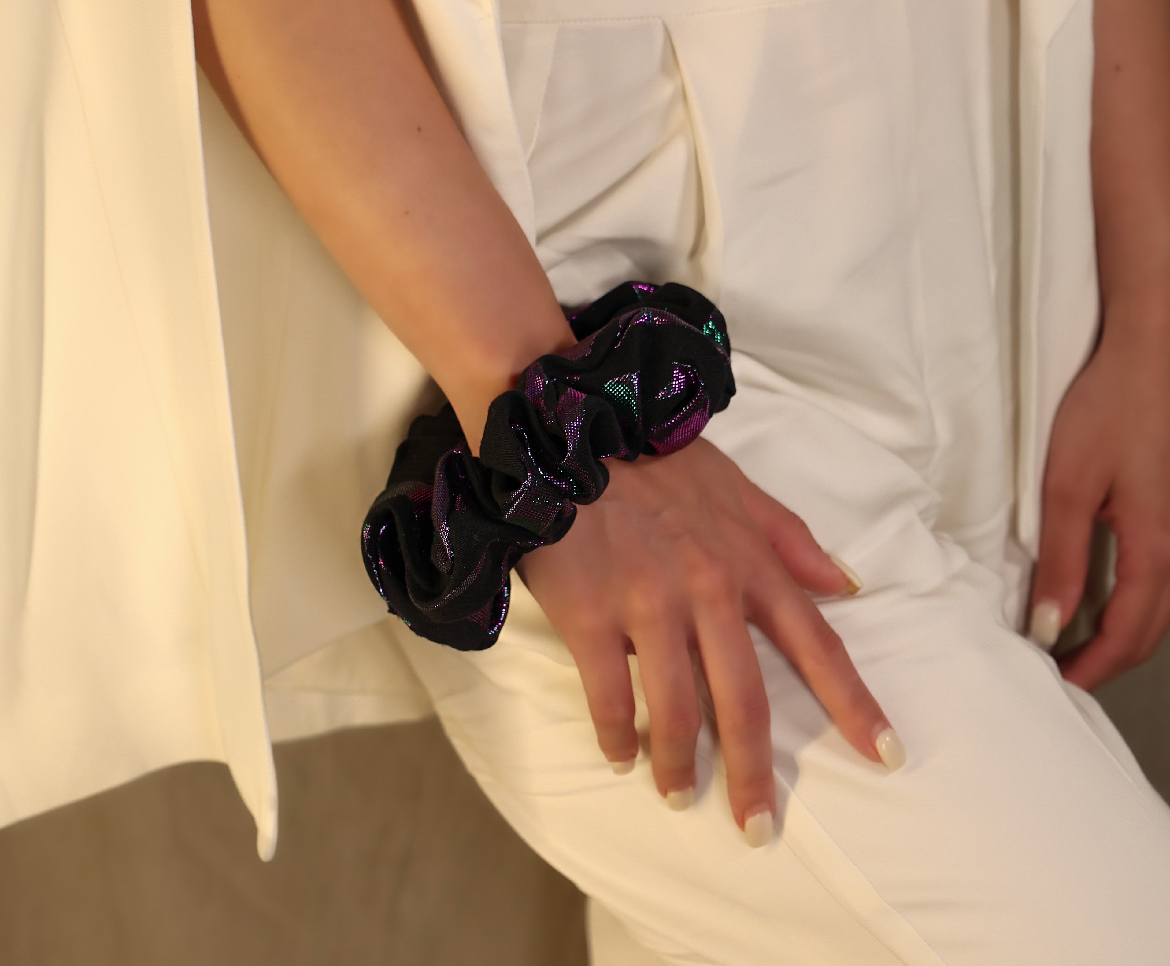 Jacquard Amethyst xL scrunchie